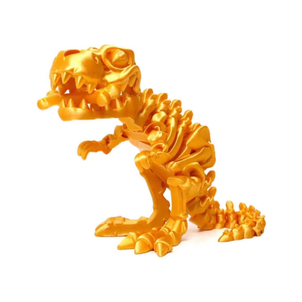 3D Printed Fidget Toy Rotatable Skeleton TREX  Dinosaur Model